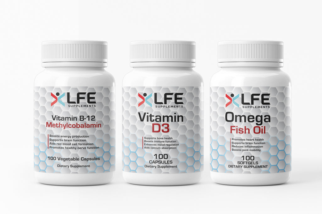 Boosting Longevity and Wellness with LFE Supplements' Essential Vitality Pack